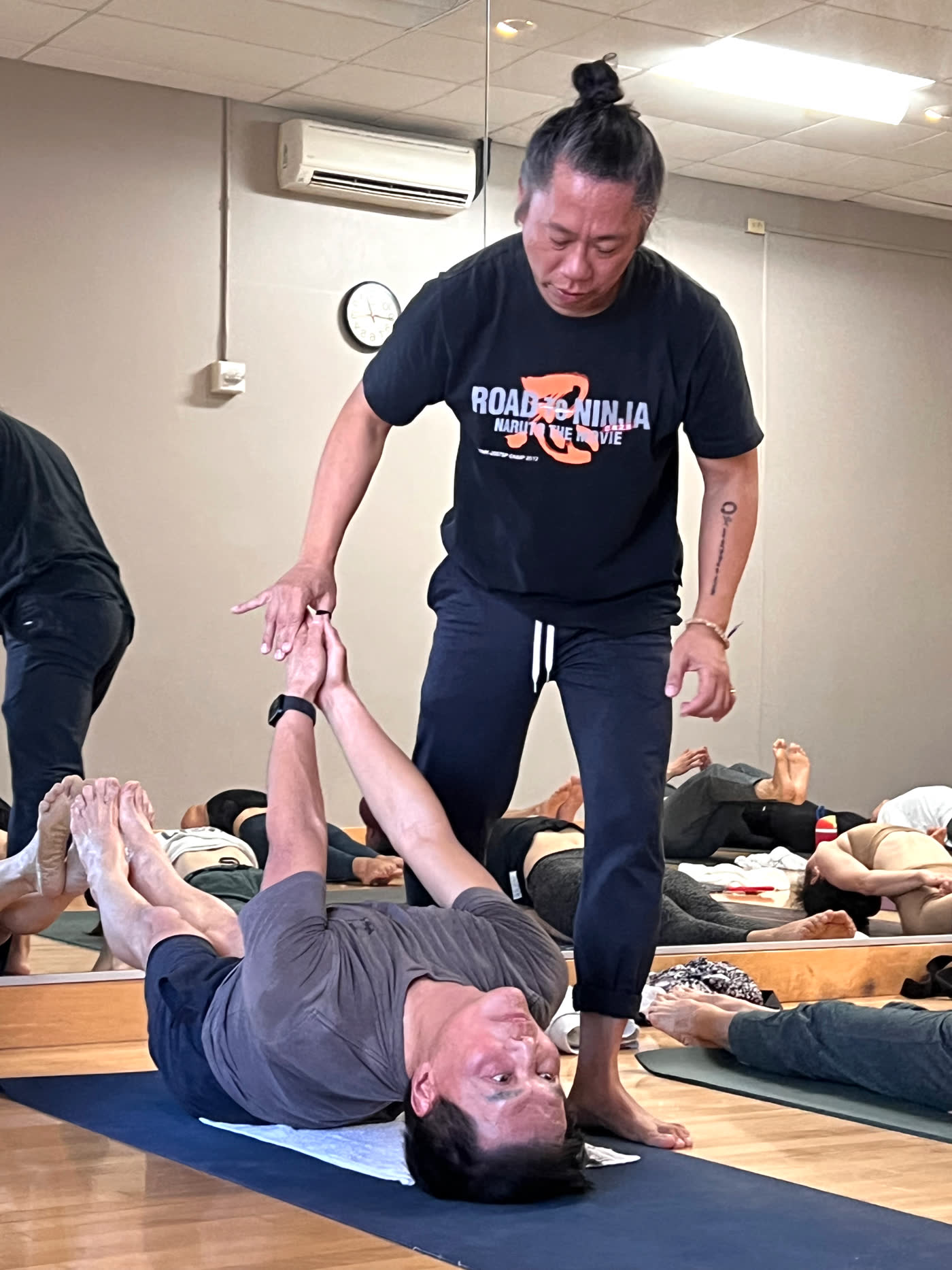 Hands on a student